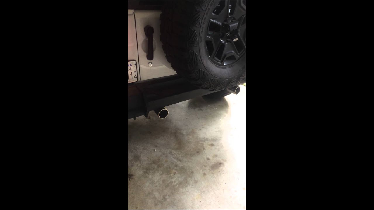 Corsa Exhaust 2013 Jeep Wrangler cold start YouTube