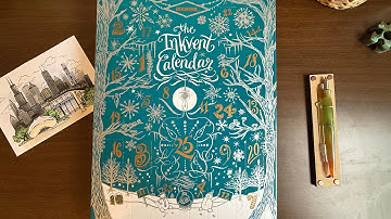 🌟SPOILER🌟 Diamine Inkvent Calendar unboxing and swatching