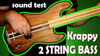 Please subscribe for more videos! hello guys! today i'd like to show
you my new custom 2 string punk bass made by kevien siebold - krappy
guitars. 35 inch sc...