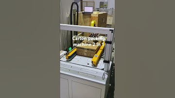 Fully automatic carton box packing machine 2 in 1