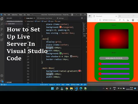 VS Code - How to Set Up Live Server and Browser Auto Refresh / Auto Save In Visual Studio Code
