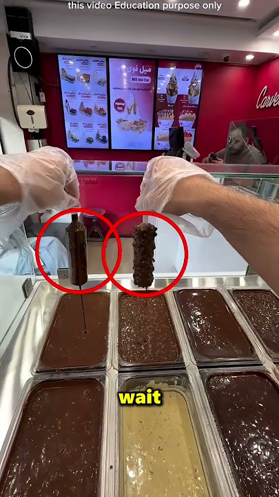 In This Ice Cream Shop They Sell Chocolate Covered Ice Cream 🤩🍫