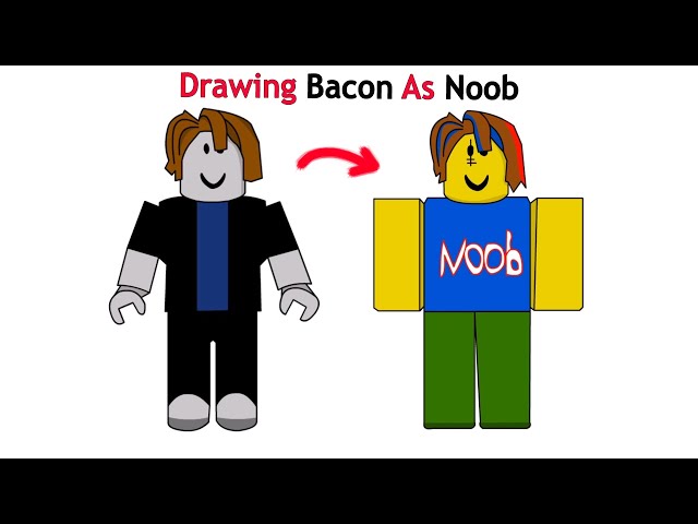 How To Draw Bacon  Step By Step Roblox Drawing 