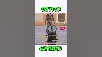 DAMAGE COMPARE ( SKS VS SLR ) 🥵😲...? #pubgmobile #pubgm #pubg #short #shorts