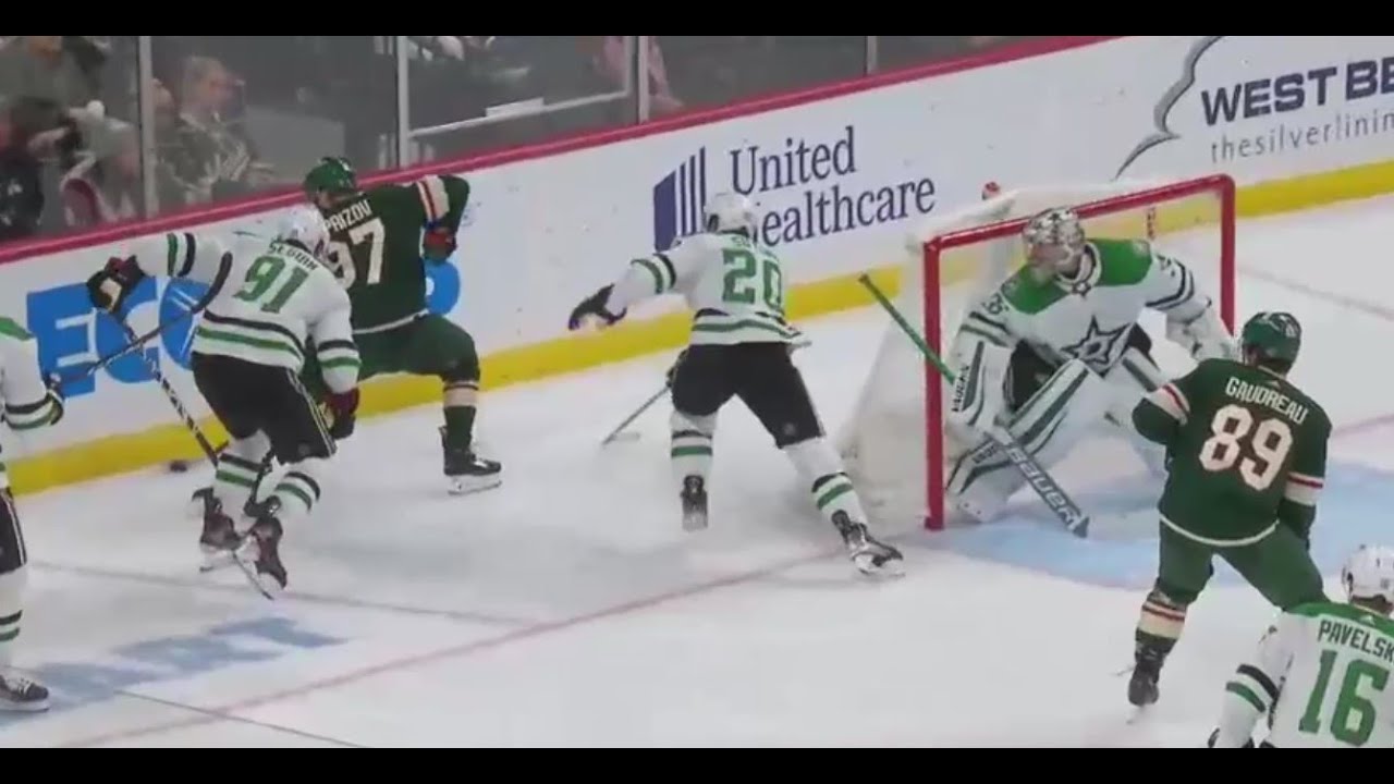 Kirill Kaprizov makes three assists in 5 minutes vs Stars (18 nov 2021)