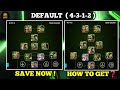 PERFECT 4-3-1-2 😱| PRO PLAYERS FORMATION ✨| THIS WEEK 🔥| TWO DEFAULT &amp; SAVE NOW!!| #efootballmobile 