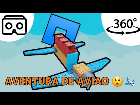 AVENTURA DE AVIÃO NO ROBLOX! INTERATIVA 🛩🤫 • 360