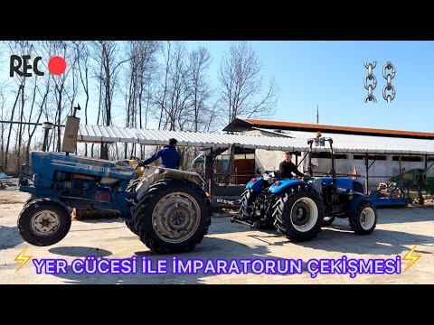 FORD 6600 VS NEW HOLLAND TD4.100F ÇEKİŞMESİ... (45 YILLIK İMPARATOR YENİ YETMELRE TAŞ ÇIKARIYOR).