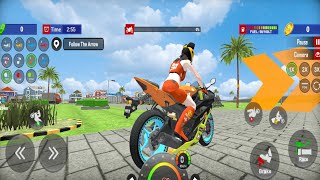 トラフィックバイクゲームシミュレーター3D Androidゲームプレイ。 screenshot 5