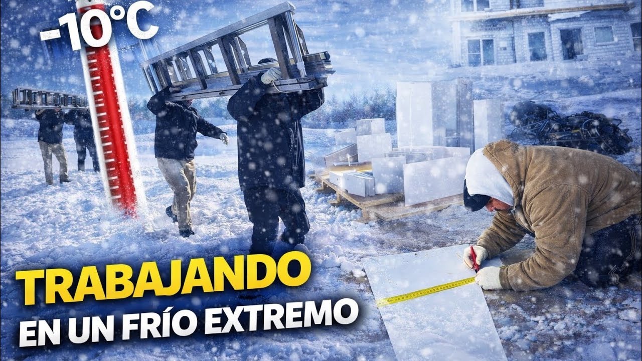 Trabajando En un frío extremo en EE UU