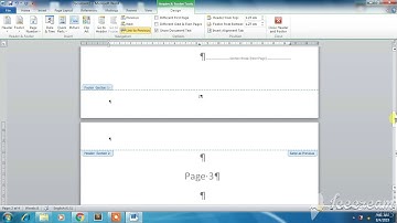 Page Numbers Starting at a Specific Page in Word 2010