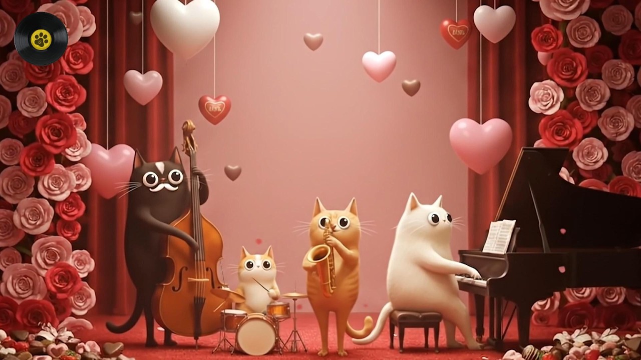 🐱Purr-fectly Romantic Music | Smooth Jazz for Valentine's Day❤️