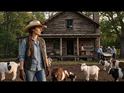 She Bought 68 Poison Ivy-Covered Acres for Taxes—Her Goats Clear the Land Until a Log Cabin Appeared