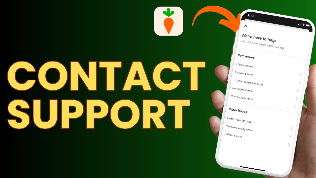 Как связаться со службой поддержки клиентов Instacart