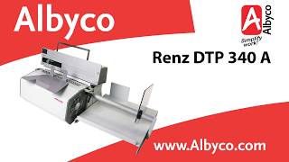 Renz DTP 340 A, professioneel ponssysteem, verwerkt tot 36.000 vel/h., voetschakelaar/sensor.