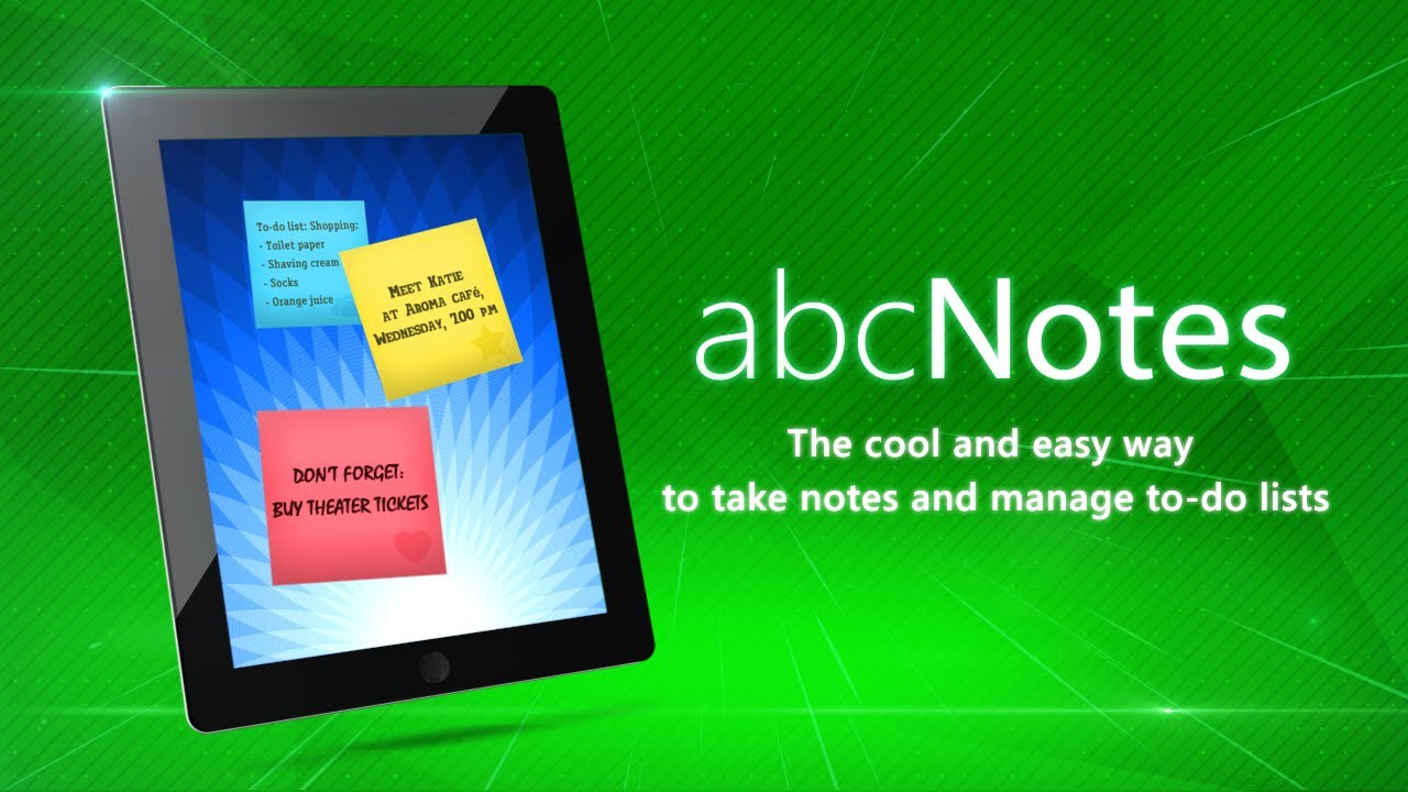 AbcNotes - notes and to-do list application - YouTube