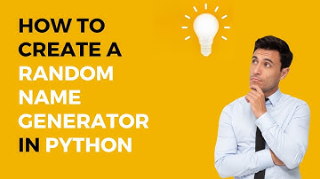 How to Create a #random Name #generator in #pyton | #vscode #howto #programming