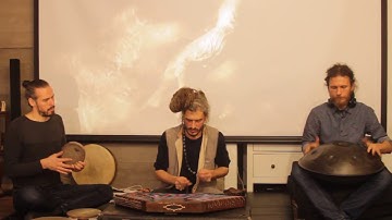 Pasha Aeon, Andrey Tanzu, Vadim Batura - Handpan, Kanjira & Frame Drum, Santur, HD 2017