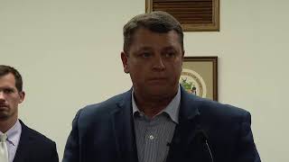 Lenoir County Sheriff's Office holding press conference on the capture of Ryan Everett