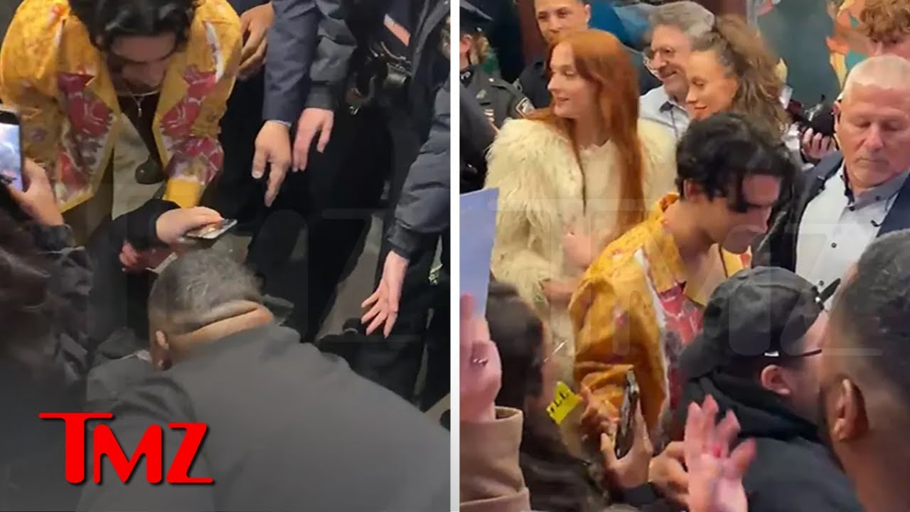 Joe Jonas Helps Out Fallen Fan After NYC Performance | TMZ TV