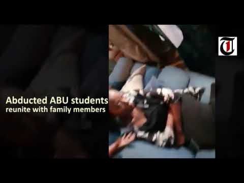How abducted ABU students got reunited with family members newspaper mockup