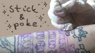 tattooing myself (handpoke tattoo at home)