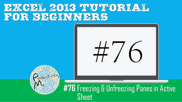 Excel 2013 Tutorial for Beginners #76: Freezing & Unfreezing Panes in Active Sheet