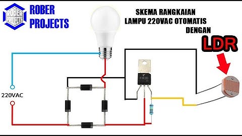 Membuat Lampu 220V AC Otomatis Menggunakan Sensor LDR dan SCR FIR3D