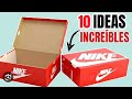 10 IDEAS INCREÍBLES PARA TRANSFORMAR CAJAS DE ZAPATOS | SHOW DE MANUALIDADES