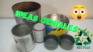 IDEAS FACILES Y GENIALES reciclando latas/Ideas recicladas##homedecor #artesanato #recycled ideas