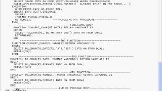Oracle PLSQL Class Session 16B