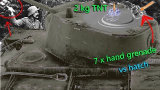 Hand Grenade Bundle VS Tank | Stielhandgranate 24 vs KV-1 Explosion Simulation