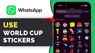 How to Use WORLD CUP STICKERS on WhatsApp (NEW Feature 2026) screenshot 1