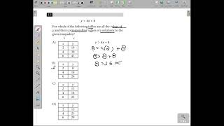 SAT MATH Practice Test 6, Module 1 - Problem 11