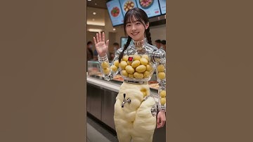Delicious Mashed Potato Dispenser Robot #futuristic #robot #technology #humanoid #mashedpotato #AI