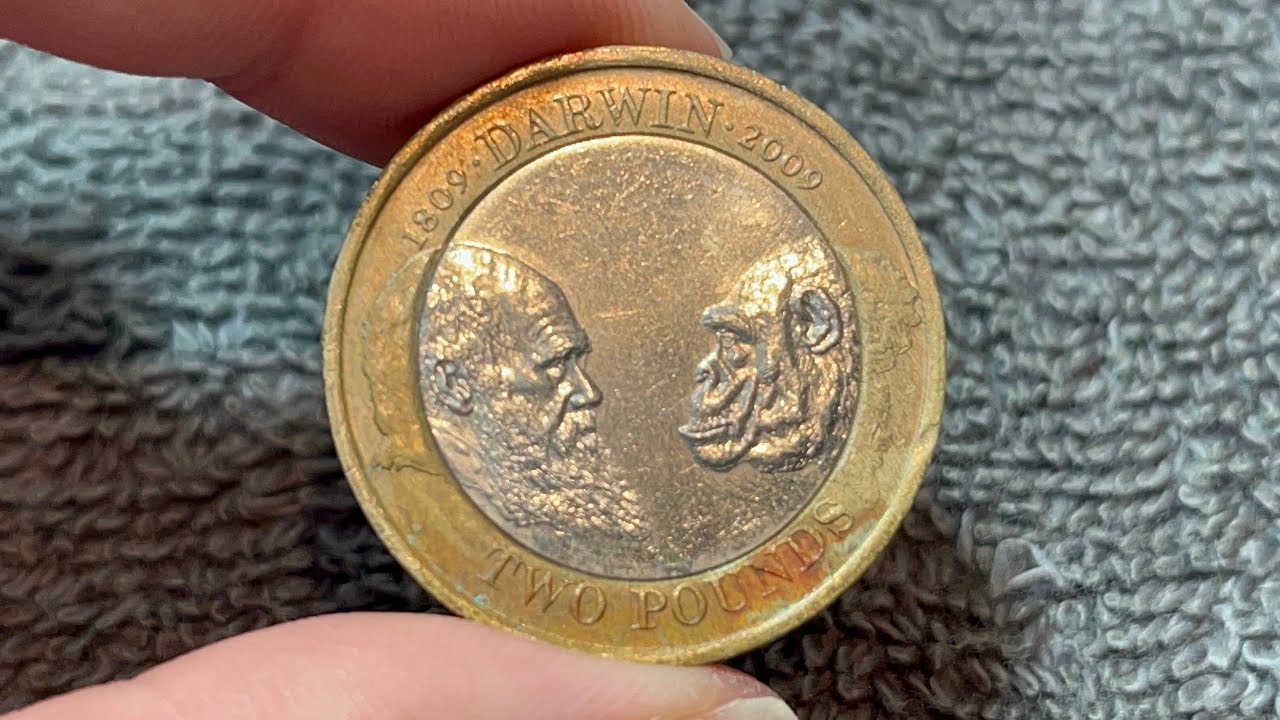 2009 United Kingdom 2 Pounds Coin (Charles Darwin) • Values