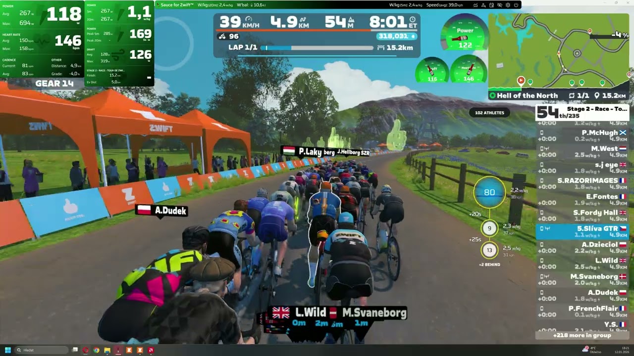 Stage 2 - Race - Tour de Zwift ZRS 160-270