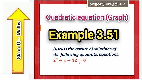 10th maths new syllabus - graph | Eg 3.51- (i) | English medium