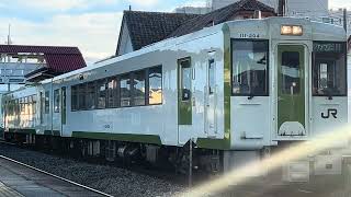 【JR】キハ111 204-キハ112 204 群馬藤岡発車