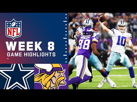 Cowboys vs. Vikings Week 8 Highlights | NFL 2021