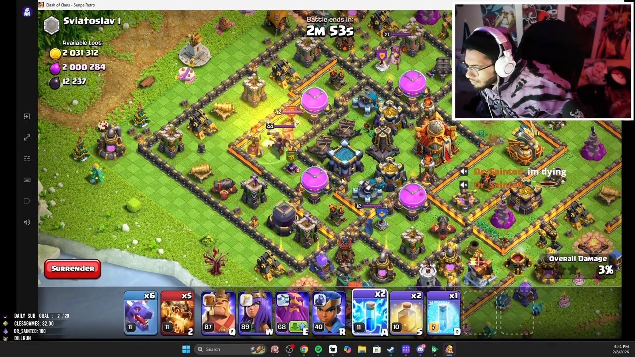 Retro flexes his CoC