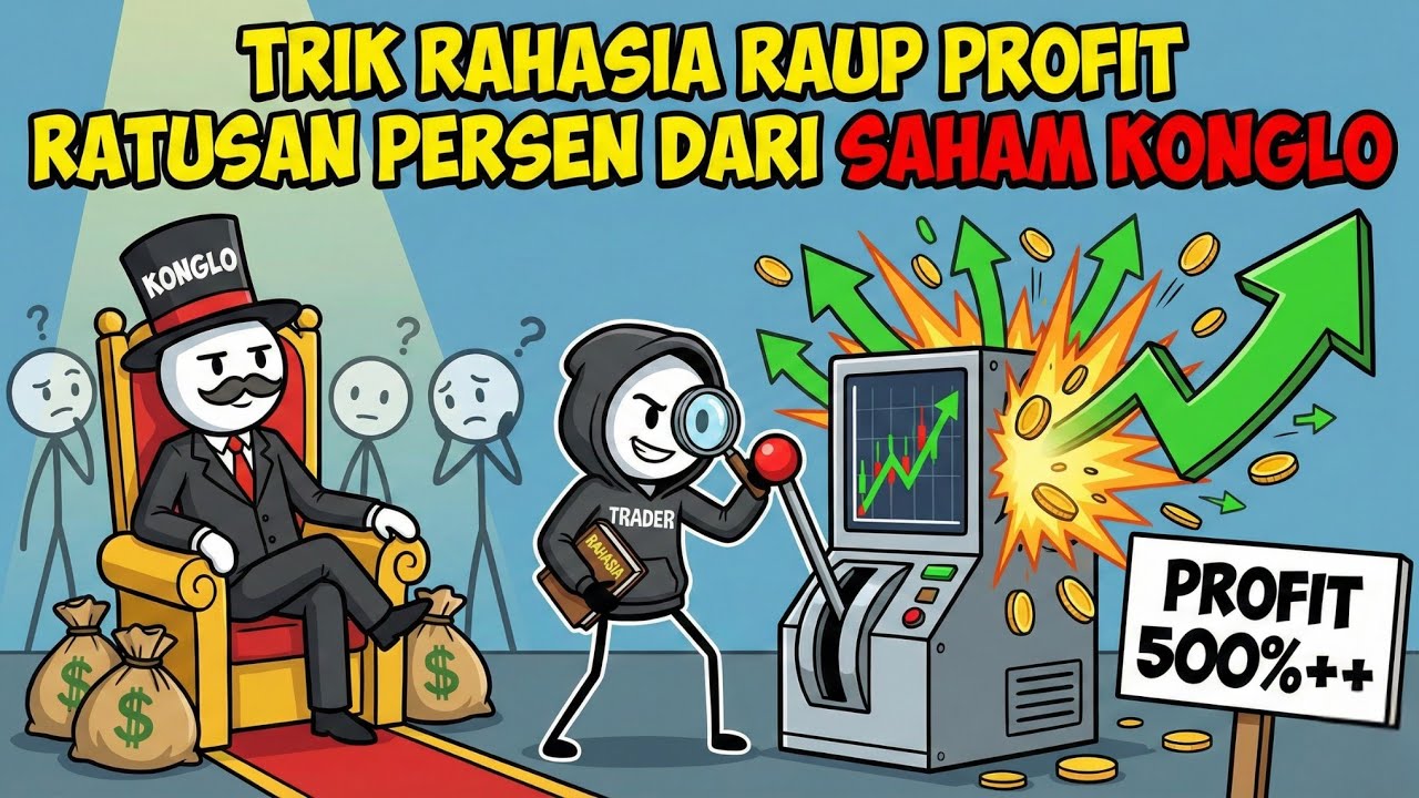 Trik RAHASIA Raup PROFIT RATUSAN PERSEN Dari Saham KONGLO