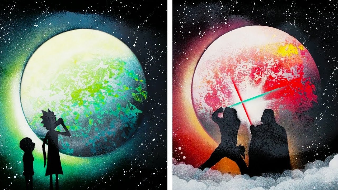 17 DIY PAINTINGS IDEAS THAT ARE OUT OF THIS WORLD