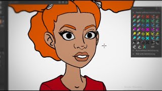 Basic 2D Facial Animation Test | TVPaint Animation