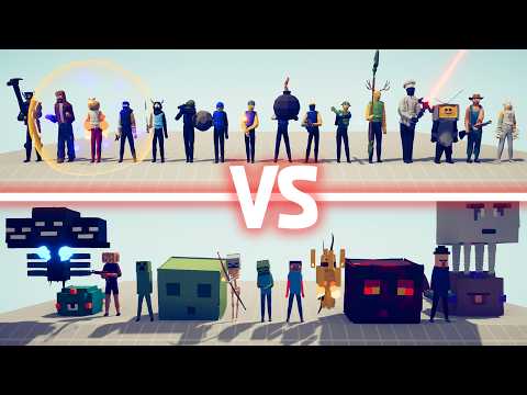 MINECRAFT TEAM vs ROBLOX | TABS - Totally Accurate Battle Simulator