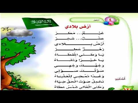 أرض بلادي غيم مطر عشب شجر
