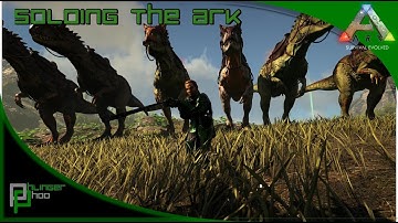 Soloing the Ark S4E48 - Allosaurus Taming + Breeding - Rex Taming + Breeding!