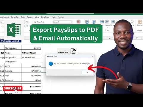 Automate Employee Payslips in Excel | Export to PDF & Email Automatically (VBA) #excel