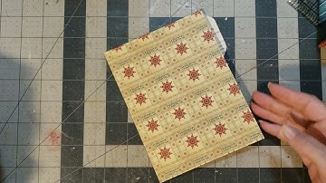 Ephemera folders for our Farmhouse Christmas journal 4; Craft with me