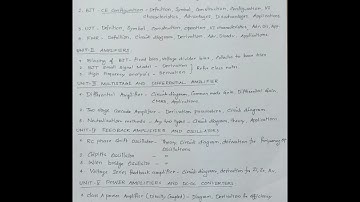 Electronic Devices and circuits #EC3353